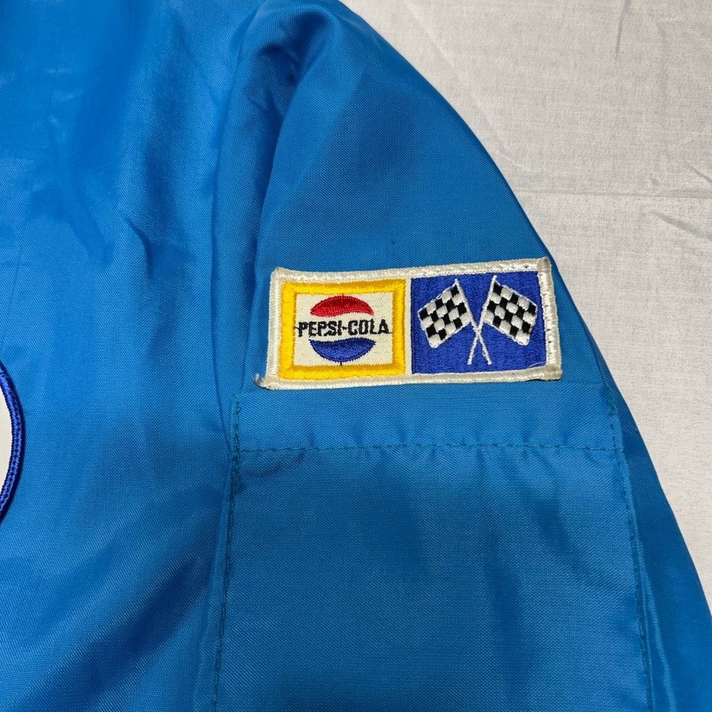 Camaro 1970s Blue Vintage Pit Jacket with Racing Patches - Picture 4 of 9